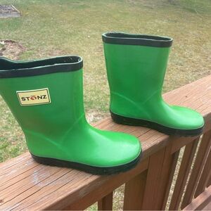 Stonz Kids Green Rain Boots Size 3